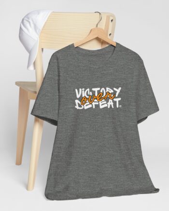 Victory Over Defeat Tee — Motivational Graphic T-Shirt