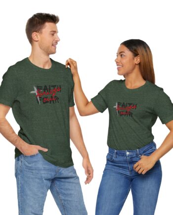 Faith Over Fear shirt, Christian T-shirt, Bible verse tee, Inspirational shirt, Courageous Threads apparel, Faith clothing, Scripture shirt, Religious graphic tee, Christian gift, Faith over fear apparel, Christian lifestyle wear
