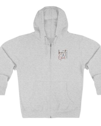 But God Zip Hoodie, Christian Faith Graphic Zip-Up