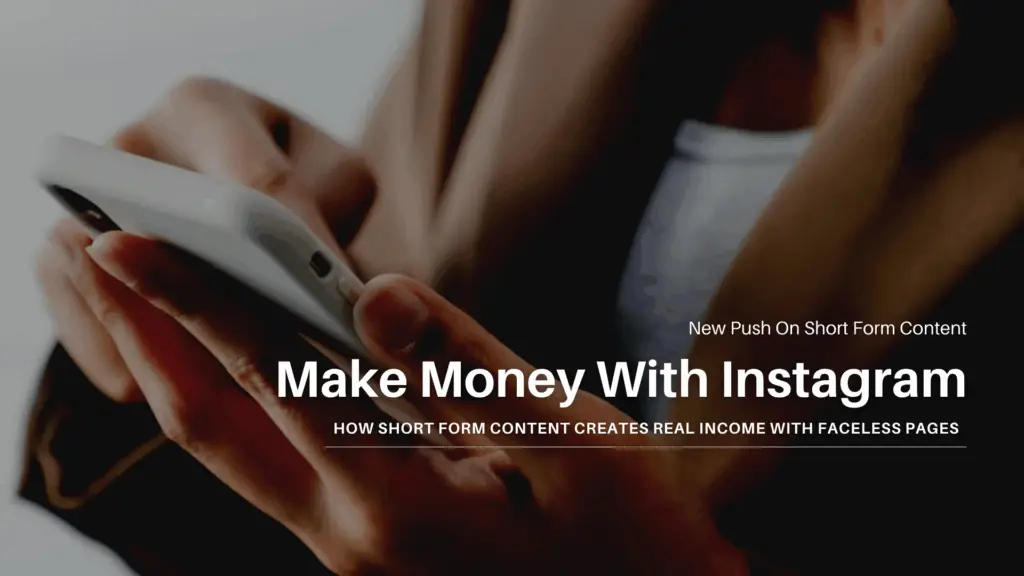 Make Money With Instagram